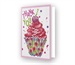 Diamond Dotz Greeting Card - Cup Cake Thank You - 12.6 x 17.7cm