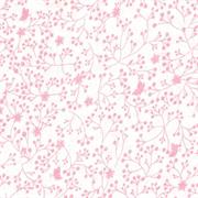 Quilt Backing - Flutter Quilt Backing Fabric - 280 Width Printed - Pink on White