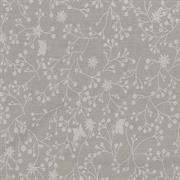 Quilt Backing - Flutter Quilt Backing Fabric - 280 Width Printed - White on Grey
