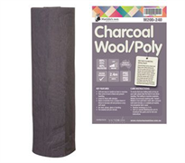 BACKORDER - Matilda’s own - Charcoal Wool/Polyester Wadding 2.40m (width)