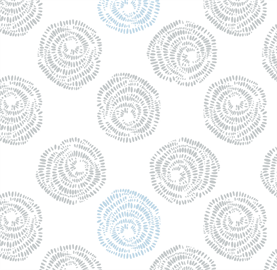 CAMELOT - Emma & Mila - Cotton Fabric - Swaddle Muslin - Rosettes - 112 cm wide