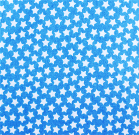 CAMELOT - Emma & Mila - Cotton Flannel - Blue Stars (105 cm) wide