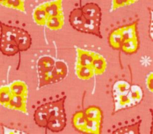 Sugar Garden Collection - Leaf Dot - Watermelon Pink - Tante Ema - 100% Cotton Printed Fabric 