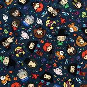 Sew Easy Fabric - Minky Metallic - 100% Polyester - Harry Potter Charms