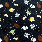 Sew Easy Fabric - Minky Metallic - 100% Polyester - Star Wars Galaxy