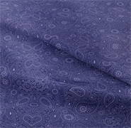 Paisley Fabric - 100% Cotton Sheeting - Ink