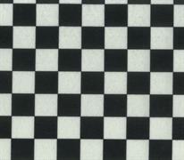Felt Acrylic Rectangles - Printed - checkerboard black and white