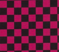 Felt Acrylic Rectangles - Printed - checkerboard black and pink
