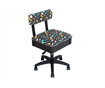 Horn Limited Edition Gaslift Sewing Chair Black Colourful Fluoro