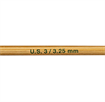Bamboo Knitting Needles - 20cm Double Ended - 3.25mm
