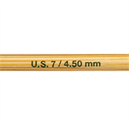 Bamboo Knitting Needles - 20cm Double Ended - 4.5mm
