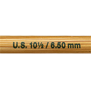 Bamboo Knitting Needles - 20cm Double Ended - 6.5mm