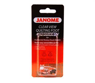 Janome Clear View Quilting Foot & 1/4" Guide Set