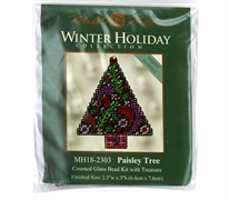 Mill Hill Seasonal Ornament Kits - Winter Holiday - Paisely Tree