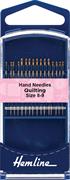 HEMLINE HANGSELL - Hand Needle - Quilting 16 Pack - size 8-9 - gold eye