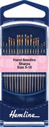 Hand Needles – Gold-Eye Sharps Hand Needles, 16 pack, size 5-10
