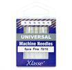 KLASSE NEEDLES - Machine Needle Universal Size 70/10 - 6 per cassette