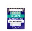 KLASSE NEEDLES - Machine Needle Sharp Mix 60/70 - 6 per cassette