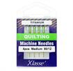 KLASSE NEEDLES - Machine Needle Quilt-Titanium Size 80/12 - 4 per cassette