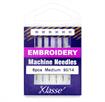 KLASSE NEEDLES - Machine Needle Embroidery Size 90/14 - 6 per cassette