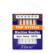 Klasse Machine Needle Topstitch Size 100/16 - 6 per cassette