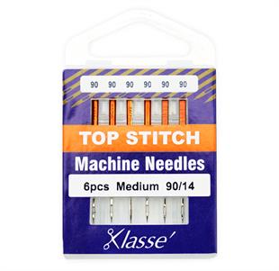 KLASSE NEEDLES - Machine Needle Topstitch Size 90/14 - 6 per cassette