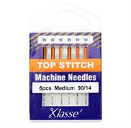Klasse Machine Needle Topstitch Size 90/14 - 6 per cassette