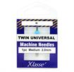 KLASSE NEEDLES - Machine Needle Twin-Universal Size 80/2.0Mm - 1 per cassette