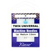 KLASSE NEEDLES - Machine Needle Twin-Universal Size 80/3.0Mm - 1 per cassette