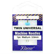 Klasse Machine Needle Twin-Universal Size 80/3.0Mm - 1 per cassette