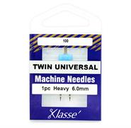 Klasse Machine Needle Twin-Universal Size 100/6.0Mm - 1 per cassette
