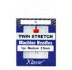 KLASSE NEEDLES - Machine Needle Twin-Stretch Size 75/2.5Mm - 1 per cassette