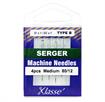 KLASSE NEEDLES - Machine Needle Serger Size 80/12 (170B) - 4 per cassette