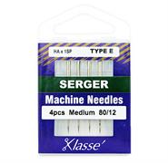 Klasse Machine Needle Serger Size 80/12 (170E) - 4 per cassette