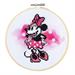 SEW EASY NEEDLECRAFT - 15Cm No Count Cross Stitch Kit With Hoop - Minnie Mouse