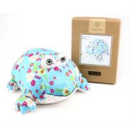 Patchwork Kit Frog Doll - green sea