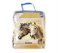 Two Horses Latch Hook Rug Kit