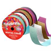 CELEBRATE - Wrapping Ribbon Glitter 23mm X 10m