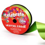 CELEBRATE - Wrapping Ribbon Matte Metallic 23mm X 10m - lime