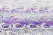 Feather Eyelet Lace - 200m x 37mm Iridescent - Bulk Roll