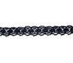 Black Cotton Lace Ribbon - 8mm x 5m & 10mm x 5m