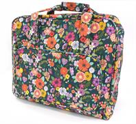 Sewing Machine Carry Bag PVC - Teal Floral - 44 x 20 x 38cm