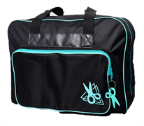 Sewing Machine Bag - Black With Turquoise Trim