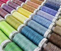 SEW EASY COLLECTION - Fine Quilting Thread 100% Cotton - variegated  50/3 731m