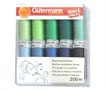 Embroidery Thread Set - Blues and Greens