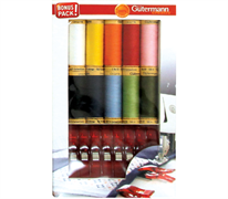 Gutermann Sewing Thread Set with Fabric Clips
