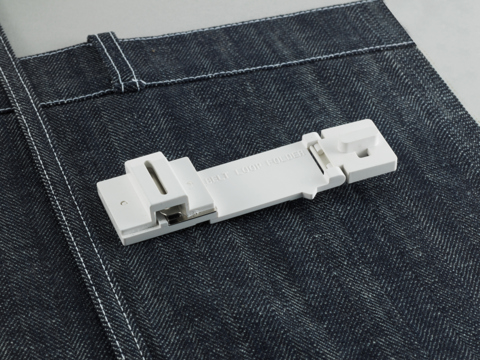 Brother Overlocker Feet: SA223CV Belt Loop Guide (11mm/1/2inch Loops/Straps) - 2340CV, CV3550