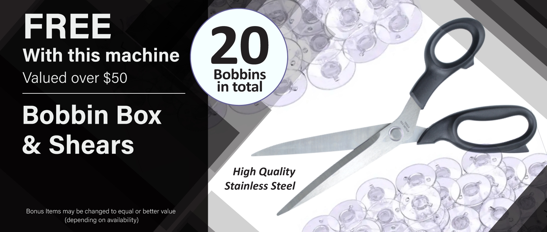 BONUS - Bobbins and Scissors Black