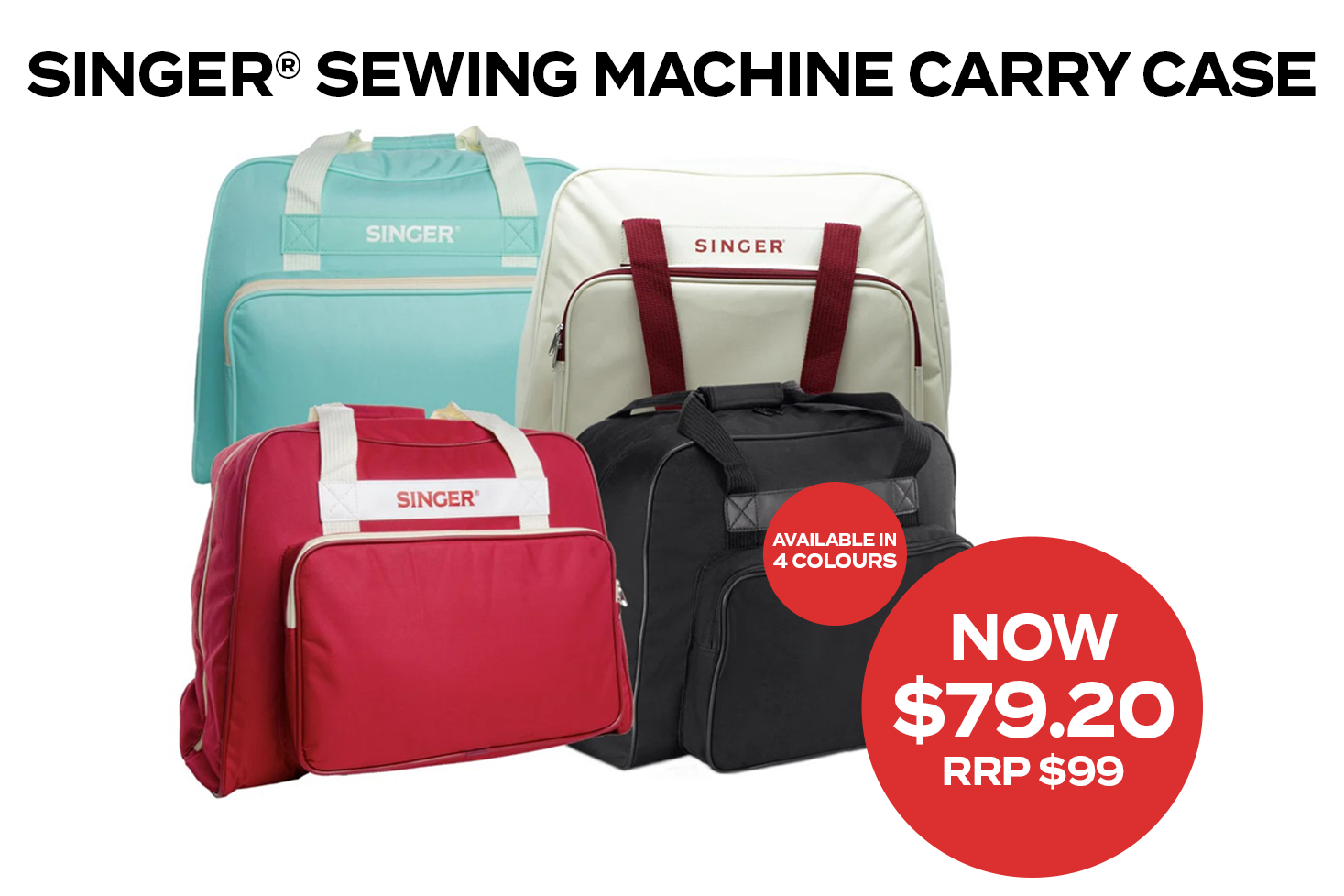 SINGER Sewing Machine Carry Case Homepage Banner