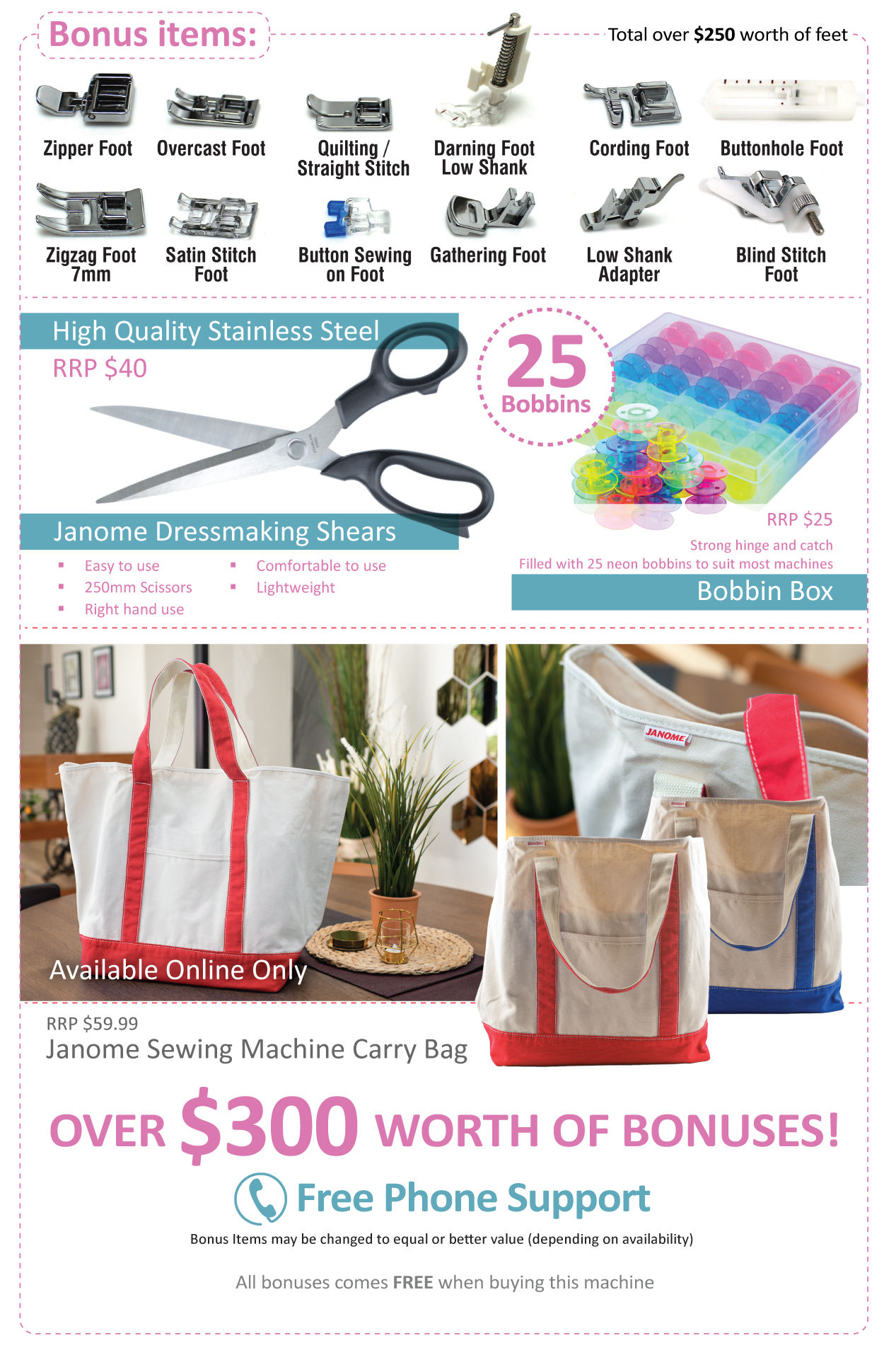 Over $300 Worth of Bonuses FREE!